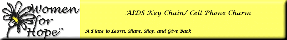 AIDS Key Chain/ Cell Phone Charm